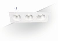 Einbauleuchte Weiß Metall GU10 L:35,5 cm dekorativ