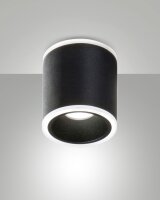 LED Deckenleuchte Aluminium IP40 3000K L:9 cm Schwarz