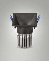 LED Einbauleuchte Aluminium IP40 3000K Schwarz B:8,2 cm
