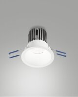 LED Einbauleuchte IP40 2700K Aluminium Weiß B:8,2 cm