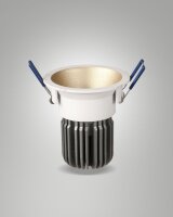 LED Einbauleuchte Aluminium IP40 4000K Gold L:8,2 cm