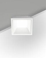 LED Einbauleuchte IP40 2700K Aluminium Weiß T:5,8 cm