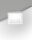 LED Einbauleuchte IP40 2700K Aluminium Wei&szlig; T:5,8 cm