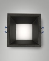 LED Einbauleuchte Aluminium IP40 4000K Schwarz blendarm