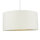 Hängeleuchte Retro Creme Gold Stoff rund Esszimmer