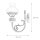 Wandlampe Weiß Glasschirm aus Echt-Messing Antik