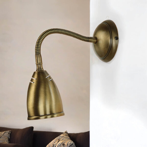 Applique orientable Rustique Bronze clair