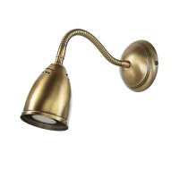 Schwenkbare Wandlampe Rustikal Bronze Hell