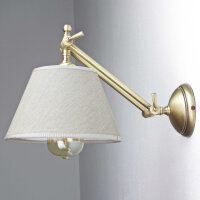 Wandlampe Bronze Hell aus Echt-Messing Snodo