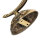 Wandleuchte aus Echt-Messing in Bronze Beatrice