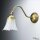 Florale Wandlampe Bronze Hell