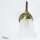 Florale Wandlampe Bronze Hell