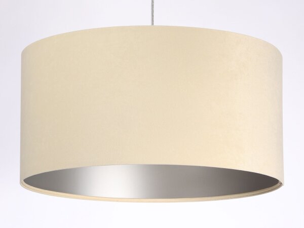 Lampe à suspendre de table de salle à manger Crème argentée