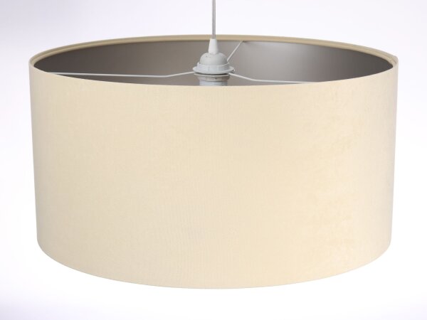 Lampe à suspendre de table de salle à manger Crème argentée