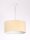 Lampe à suspendre Crème Blanc Tissu rond Table à manger Rétro