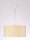 Lampe à suspendre Crème Blanc Tissu rond Table à manger Rétro