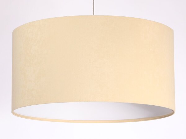 Lampe à suspendre Lampe de table à manger Crème Blanc Tissu