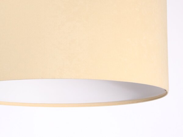 Lampe à suspendre Lampe de table à manger Crème Blanc Tissu