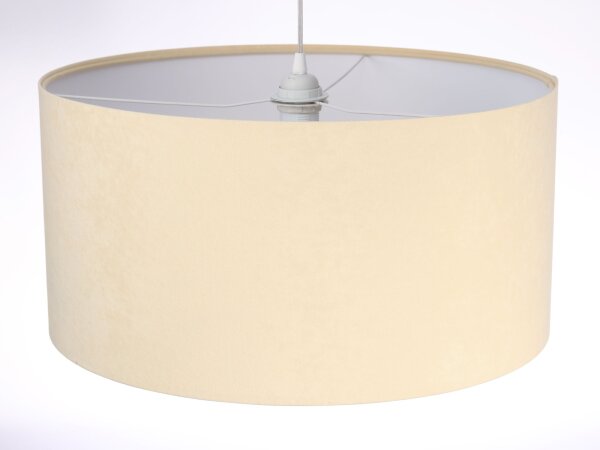 Lampe à suspendre Lampe de table à manger Crème Blanc Tissu
