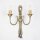 Applique murale chandelier 2flmg bronze en laiton véritable
