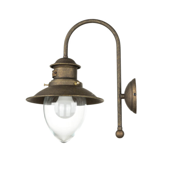 Applique murale en laiton véritable en bronze antique Al Mare