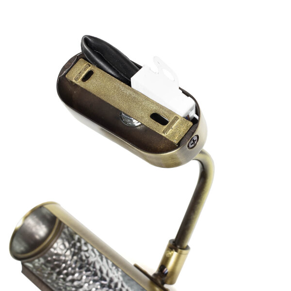 Lampe à tableau laiton bronzé 20cm réglable