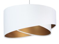 Suspension Blanc Or Ø50cm Tissu rond Table...