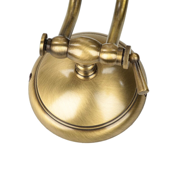 Bilderleuchte Bronze Hell aus Echt-Messing 30cm