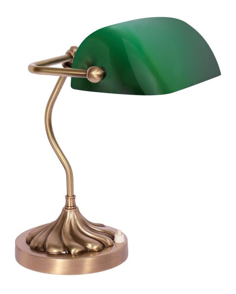 Lampe détabli laiton massif verre bureau MINISTERO