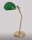 Bankerlampe Gr&uuml;n Bronze Echt-Messing MINISTERO