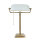 Lampe de banquier design en bronze clair blanc laiton véritable