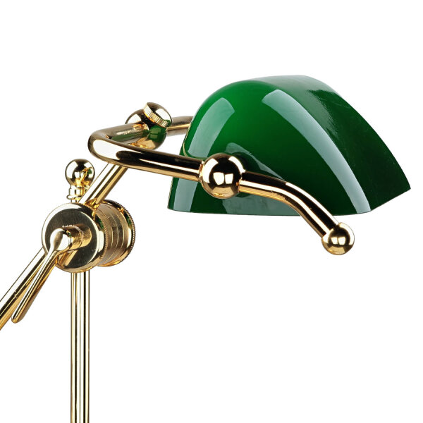 Tischlampe Gold 24K Echt-Messing Jugendstil