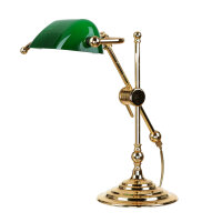 Tischlampe Gold 24K Echt-Messing Jugendstil