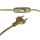 Tischlampe Gold 24K Echt-Messing Jugendstil
