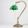 Banker Tischlampe aus Echt-Messing in Bronze