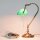 Banker Tischlampe aus Echt-Messing in Bronze