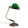 Bankerlampe Grün aus Messing in Bronze Rustikal