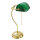 Bankerlampe Echt-Messing Poliert Premium