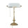 Tischlampe Messing in Bronze mit Glas Premium