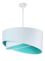 Hängelampe BRANDO Weiß Mint rund Ø50cm...