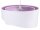 Lampe à suspendre Blanc Lilas rond Ø50cm Table à manger