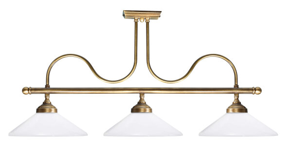 Plafonnier Premium Art Nouveau en laiton véritable