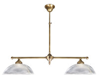 Jugendstil Billardleuchte aus Messing Handarbeit