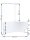 Lampe à suspendre Abat-jour Blanc Turquoise Tissu rond Ø50cm