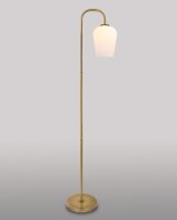 Lampadaire élégant laiton verre en bronze...