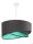 Lampe à suspendre gris foncé menthe ronde Ø50cm table à manger