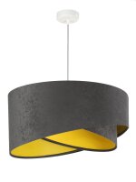 Suspension Gris foncé Jaune Ø50cm Tissu...