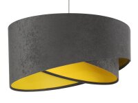 Suspension Gris foncé Jaune Ø50cm Tissu...