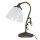 Nachttischlampe Weiß Messing