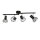 Spot de plafond rétro noir métal ajustable MIA